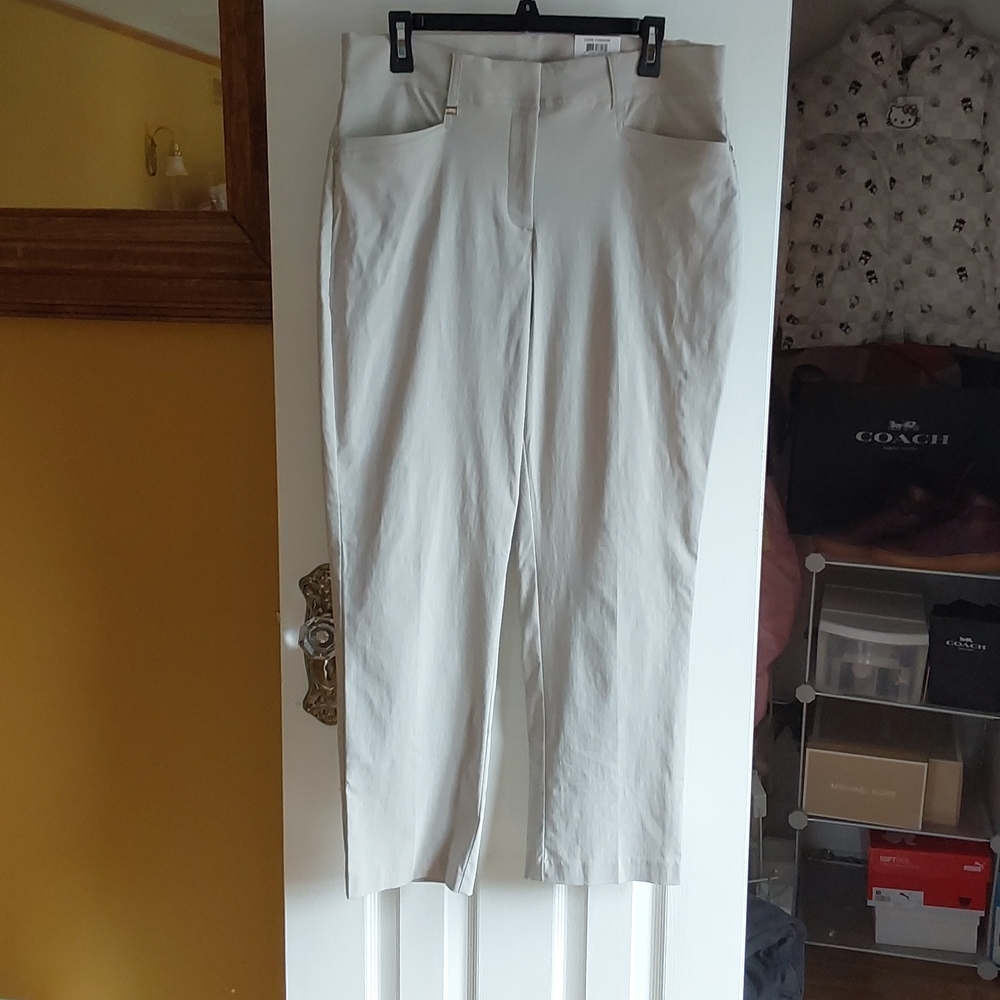 JM Collection Khakis with tummy control, stretch, and comfort waistband